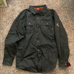 Flannel lined waxed jacket